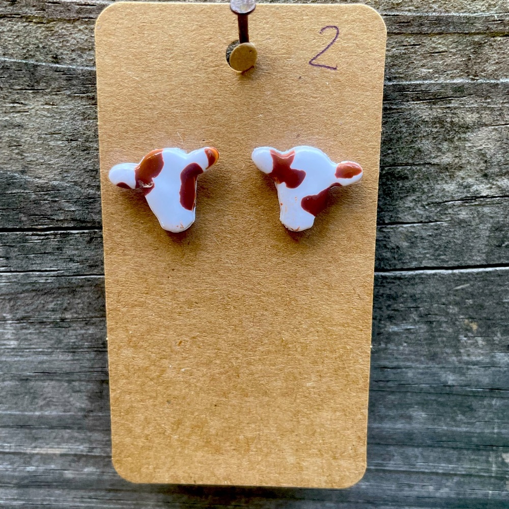 Handmade nickel free polymer clay earrings